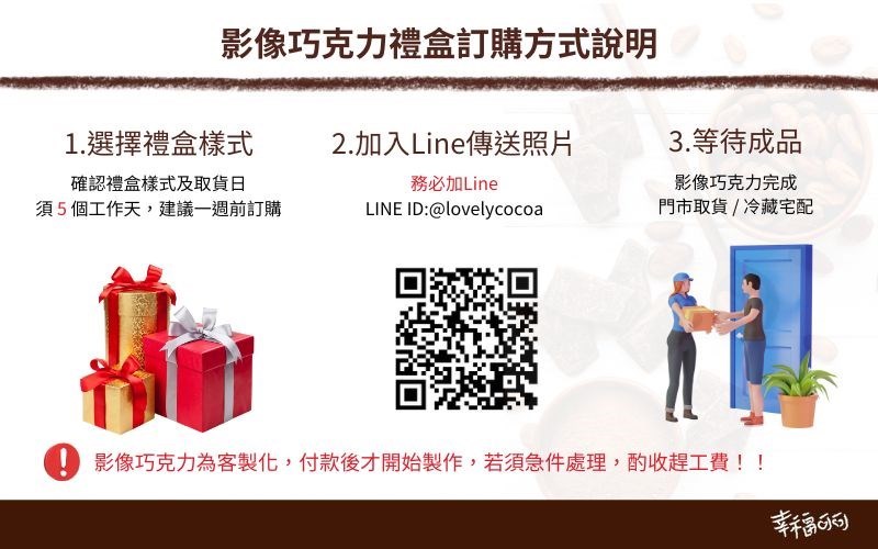 我愛你限定典藏影像巧克力大禮盒-1大方+8小方影像+12入花式