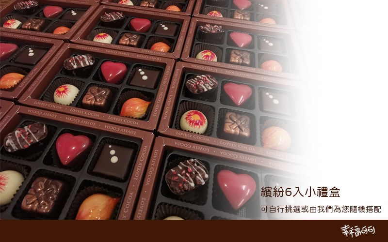 花式夾心巧克力禮盒6入