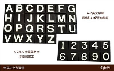 英文字母組合巧克力